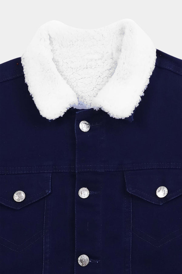 DENIM | FUR-LINED | LONG-SLEEVE | MEN'S JACKET